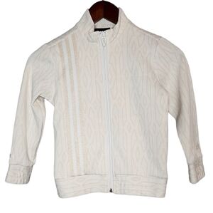 Ivy Park Adidas Kds Zip Up Sweater Jacket Cream Estimated Size 6